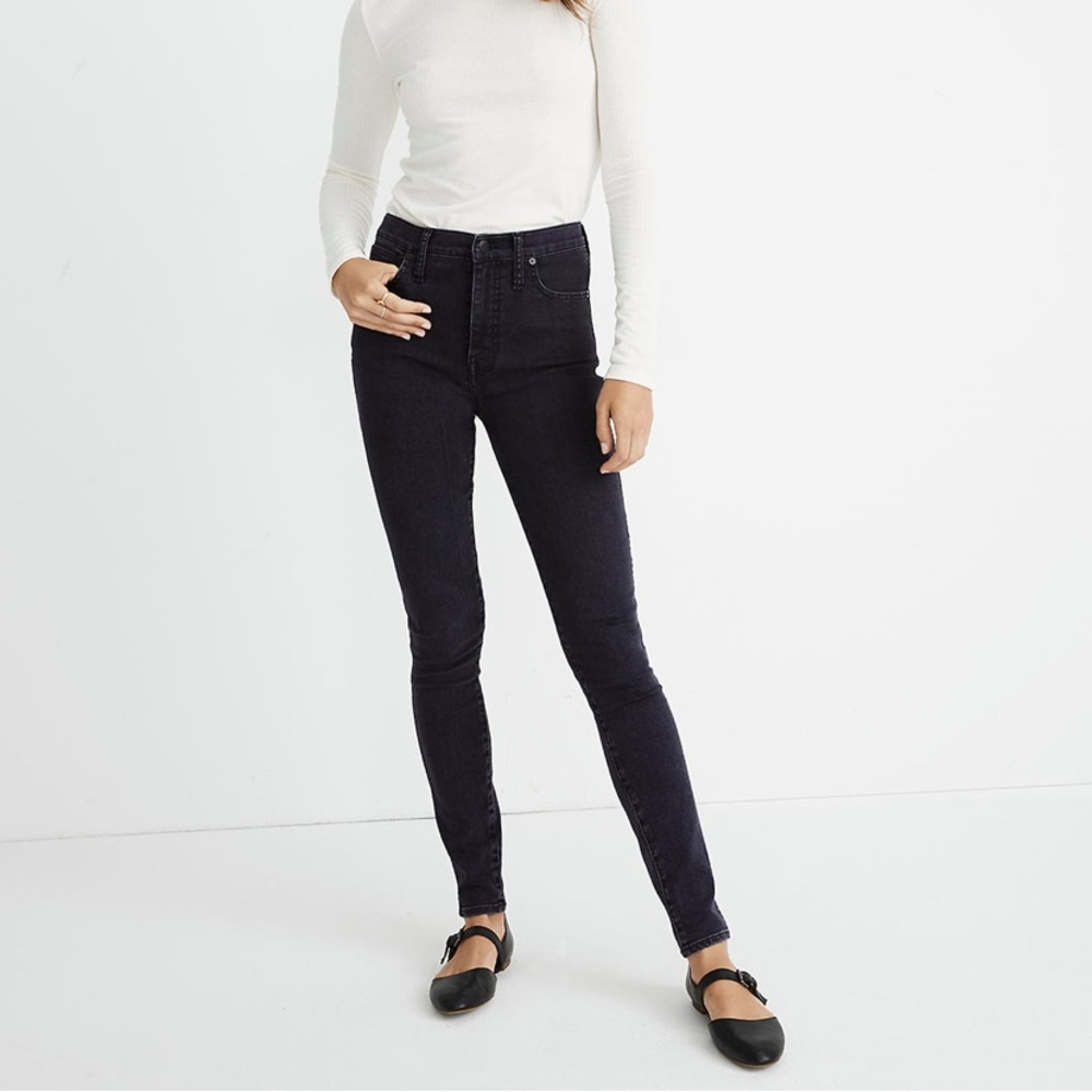 Madewell | Petite 10" High-Rise Skinny Jeans in Eclipse Wash